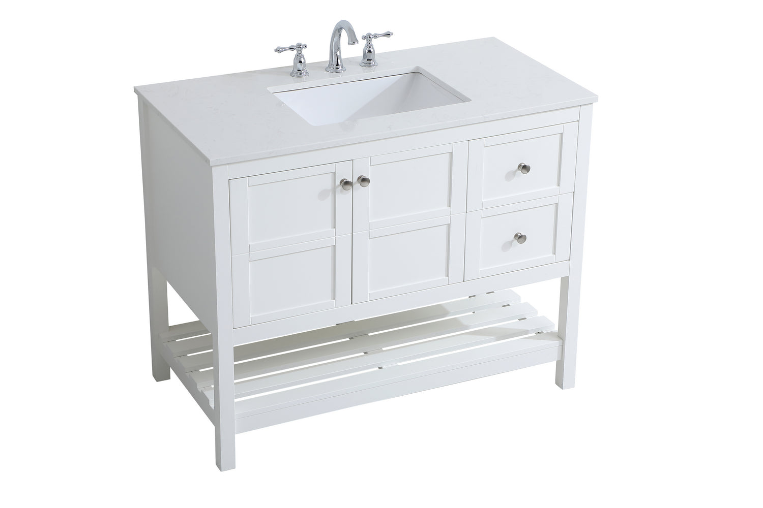 Elegant Lighting - VF16442WH - Single Bathroom Vanity - Theo - White