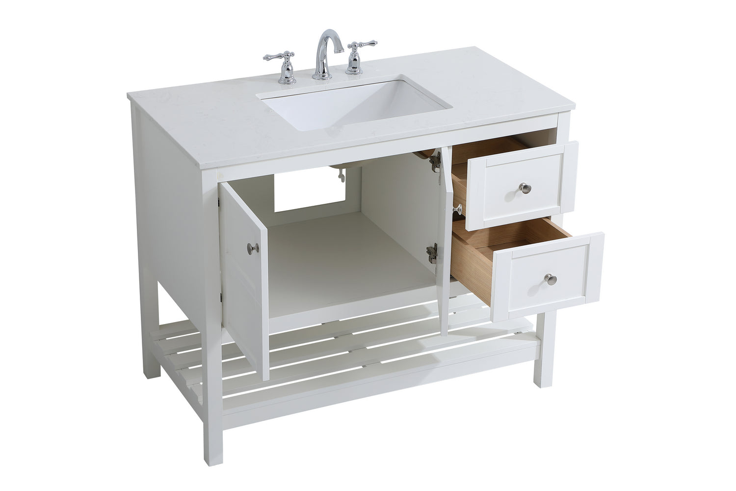 Elegant Lighting - VF16442WH - Single Bathroom Vanity - Theo - White