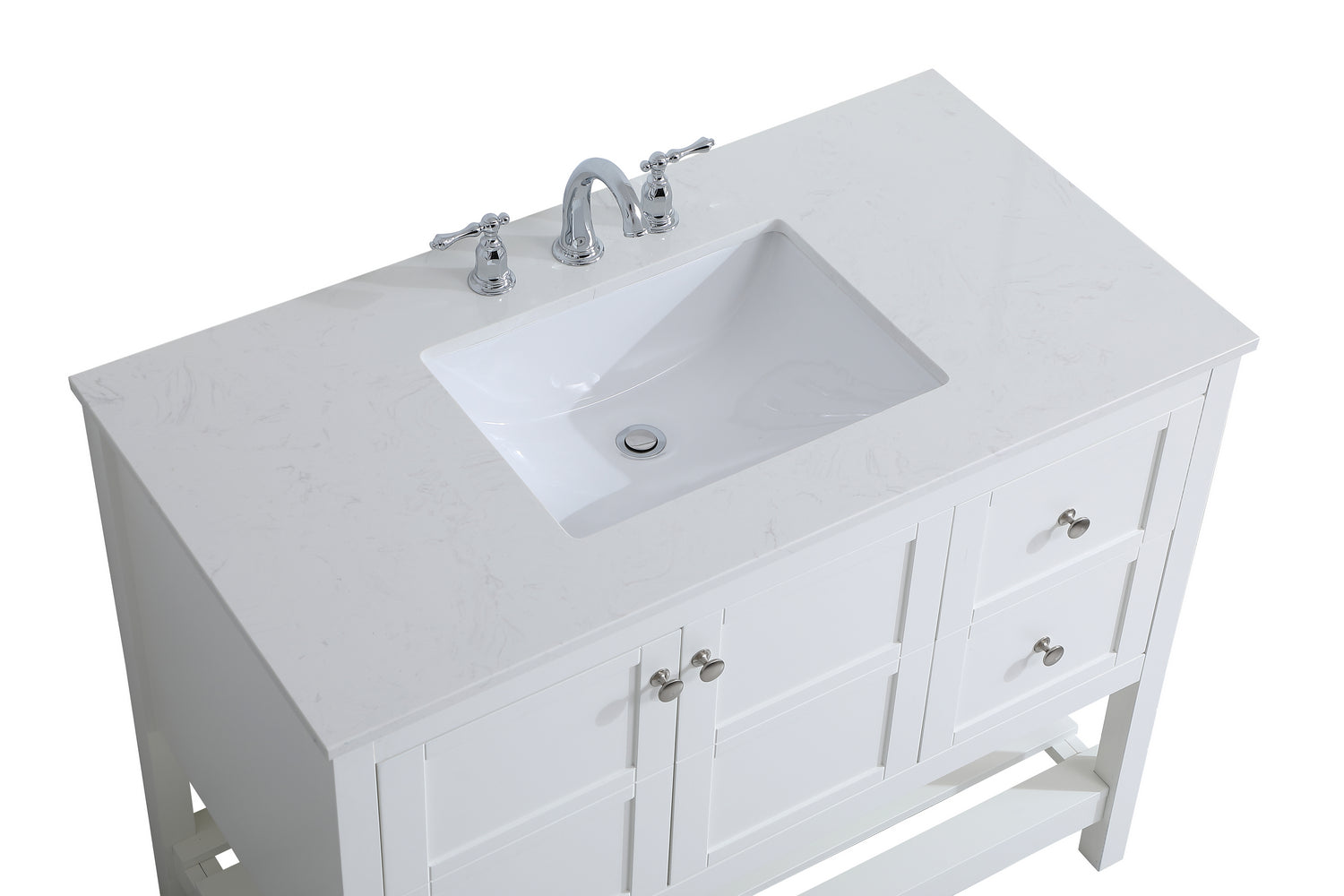 Elegant Lighting - VF16442WH - Single Bathroom Vanity - Theo - White