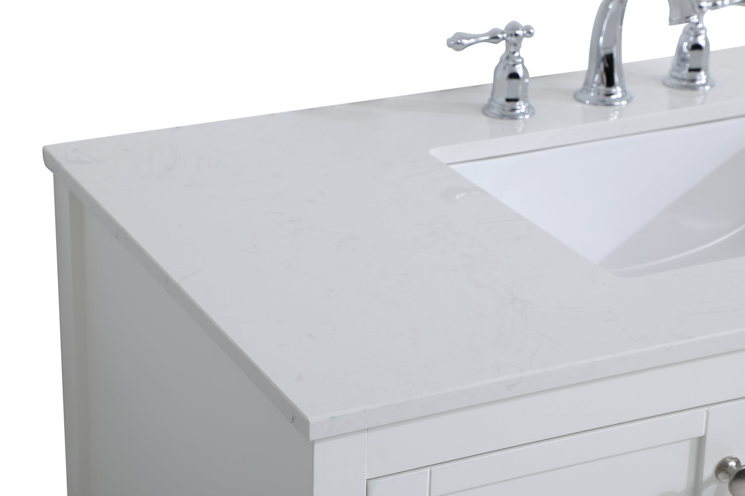 Elegant Lighting - VF16442WH - Single Bathroom Vanity - Theo - White