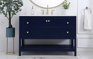 Elegant Lighting - VF16448BL - Single Bathroom Vanity - Theo - Blue