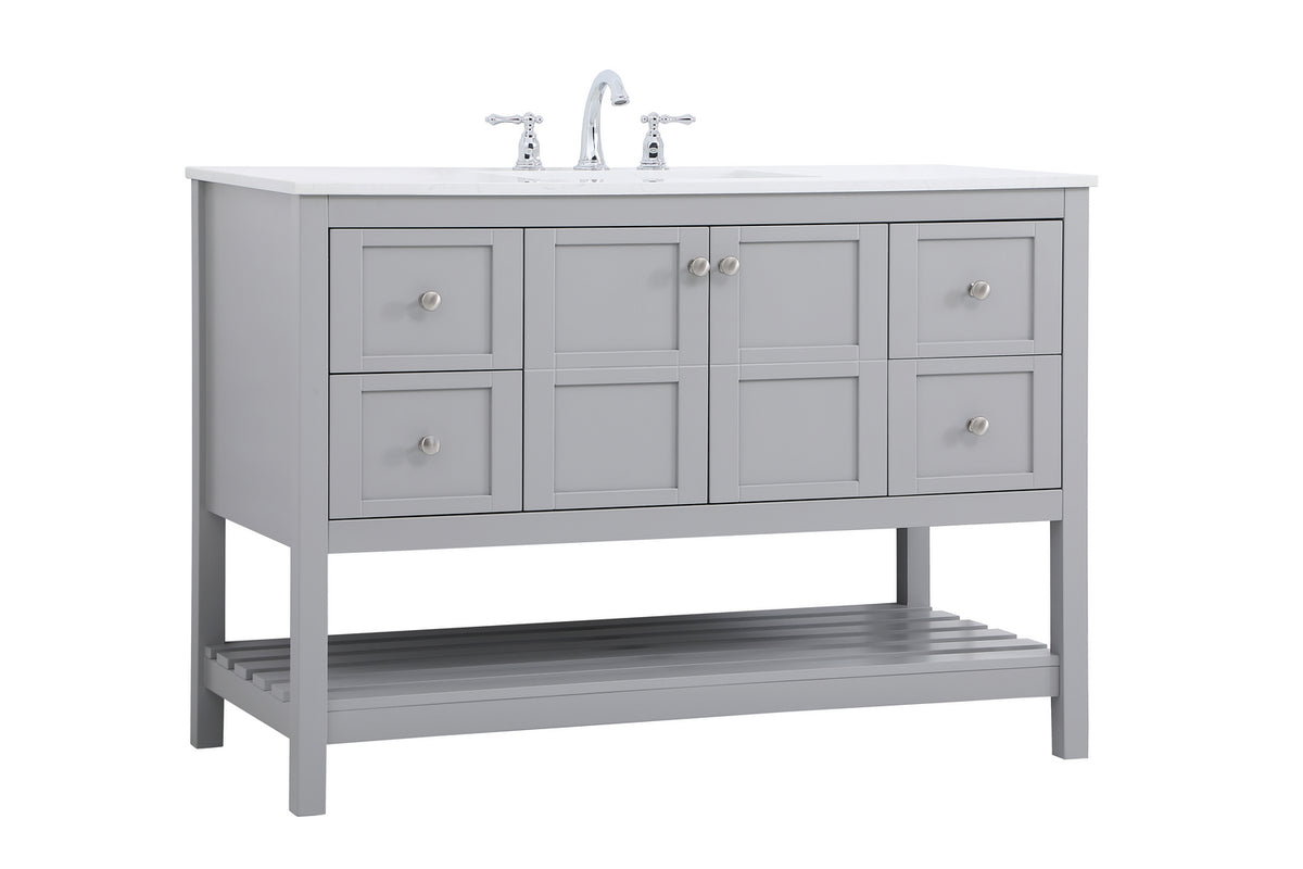 Elegant Lighting - VF16448GR - Single Bathroom Vanity - Theo - Gray