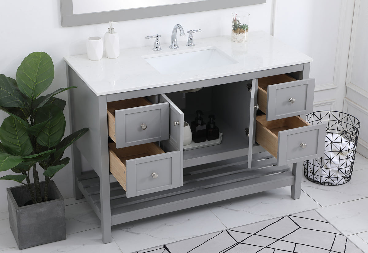 Elegant Lighting - VF16448GR - Single Bathroom Vanity - Theo - Gray