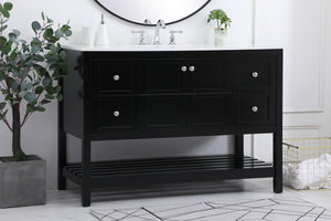 Elegant Lighting - VF16448BK - Single Bathroom Vanity - Theo - Black