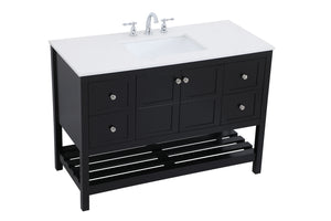 Elegant Lighting - VF16448BK - Single Bathroom Vanity - Theo - Black