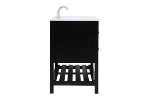 Elegant Lighting - VF16448BK - Single Bathroom Vanity - Theo - Black