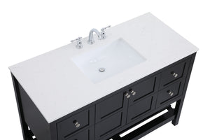 Elegant Lighting - VF16448BK - Single Bathroom Vanity - Theo - Black