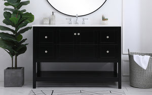 Elegant Lighting - VF16448BK - Single Bathroom Vanity - Theo - Black