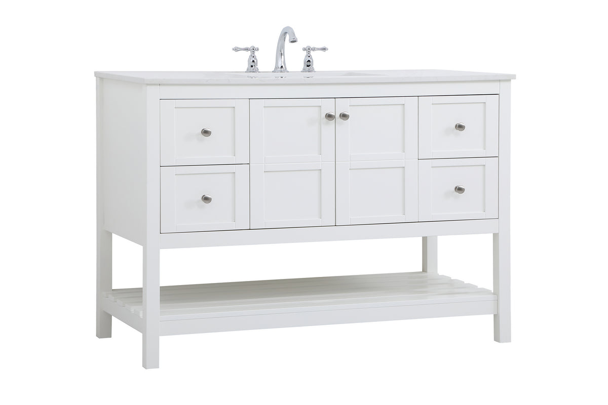 Elegant Lighting - VF16448WH - Single Bathroom Vanity - Theo - White