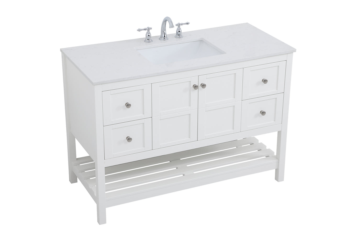 Elegant Lighting - VF16448WH - Single Bathroom Vanity - Theo - White