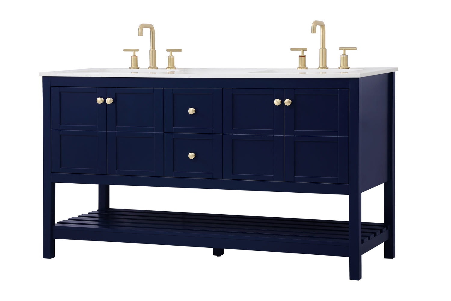 Elegant Lighting - VF16460DBL - Single Bathroom Vanity - Theo - Blue