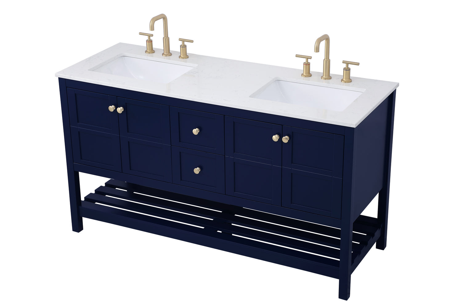 Elegant Lighting - VF16460DBL - Single Bathroom Vanity - Theo - Blue