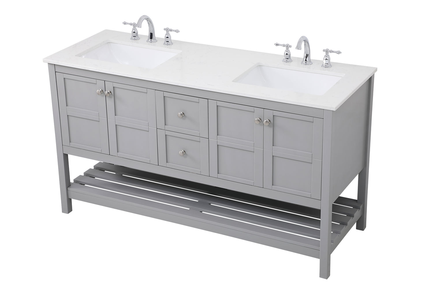 Elegant Lighting - VF16460DGR - Single Bathroom Vanity - Theo - Gray