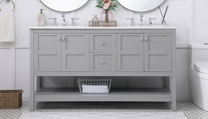 Elegant Lighting - VF16460DGR - Single Bathroom Vanity - Theo - Gray