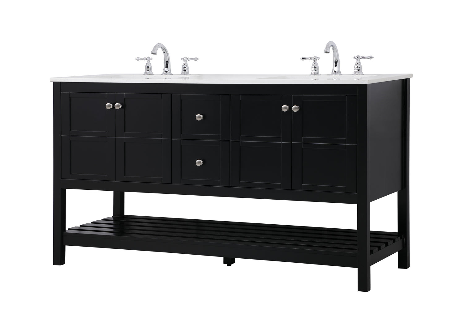 Elegant Lighting - VF16460DBK - Single Bathroom Vanity - Theo - Black