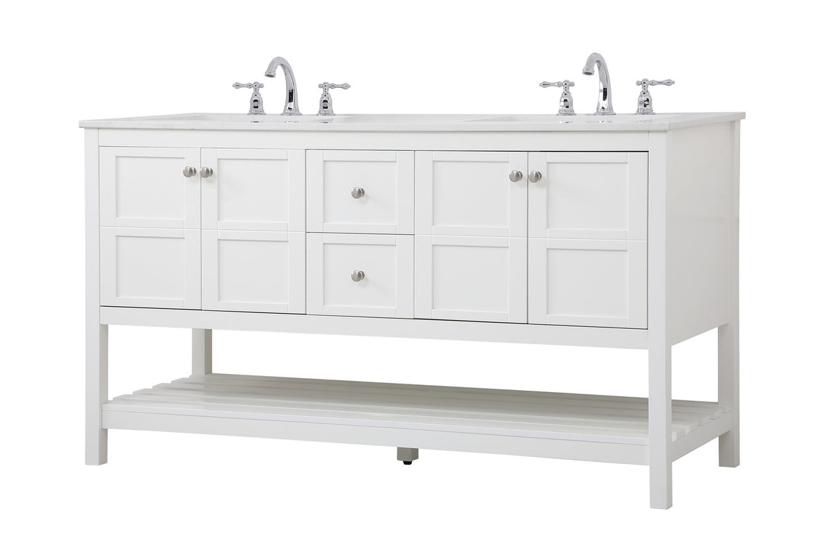 Elegant Lighting - VF16460DWH - Single Bathroom Vanity - Theo - White