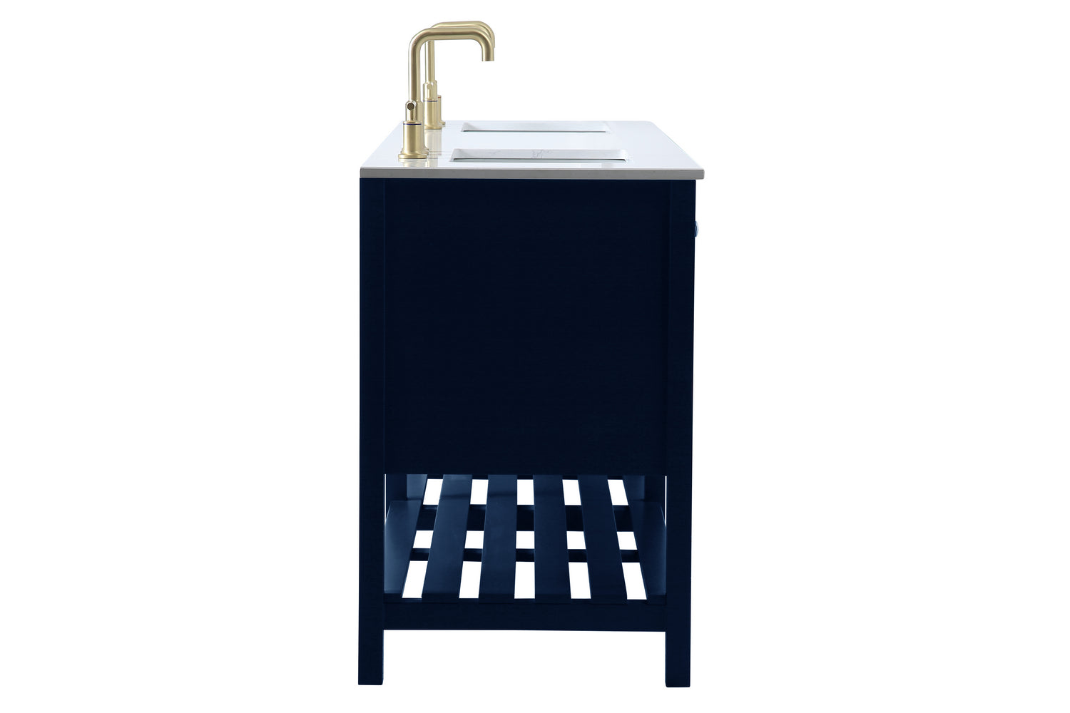 Elegant Lighting - VF16472DBL - Double Bathroom Vanity - Theo - Blue