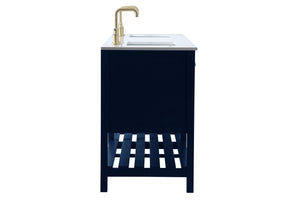 Elegant Lighting - VF16472DBL - Double Bathroom Vanity - Theo - Blue