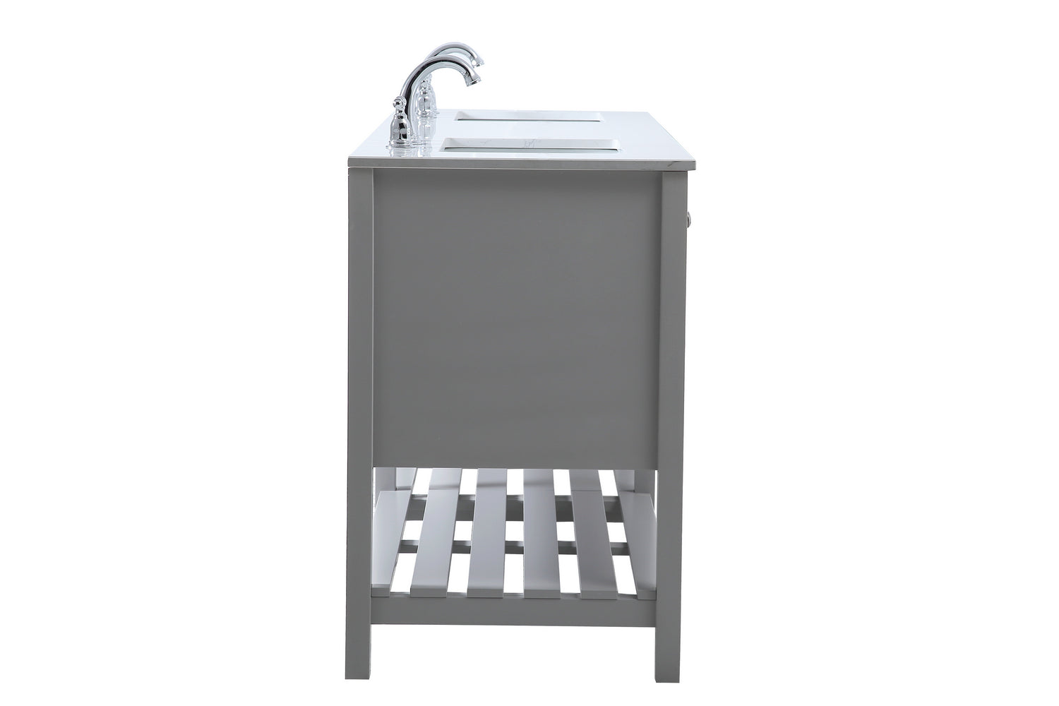 Elegant Lighting - VF16472DGR - Double Bathroom Vanity - Theo - Gray