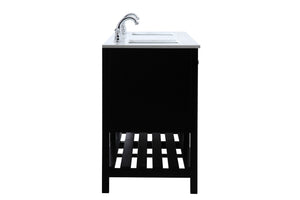 Elegant Lighting - VF16472DBK - Double Bathroom Vanity - Theo - Black