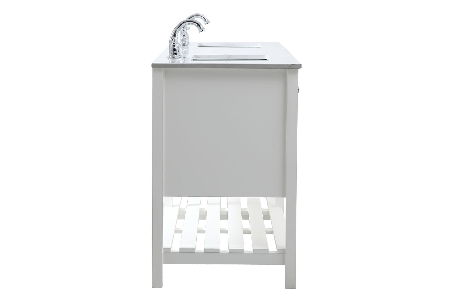 Elegant Lighting - VF16472DWH - Double Bathroom Vanity - Theo - White