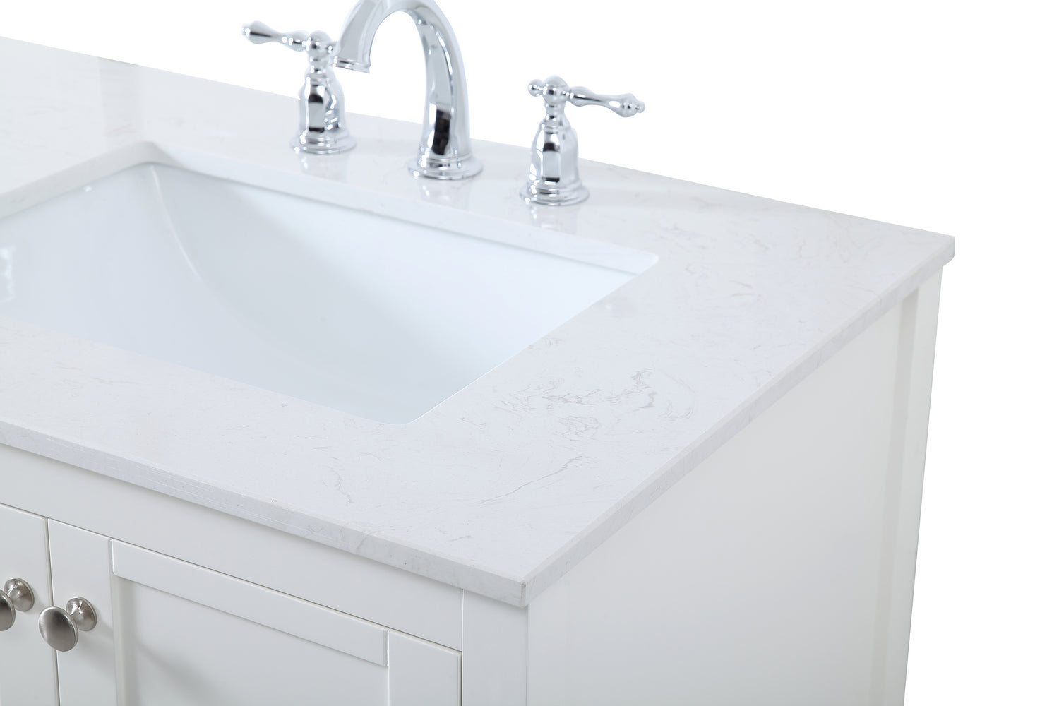 Elegant Lighting - VF16472DWH - Double Bathroom Vanity - Theo - White