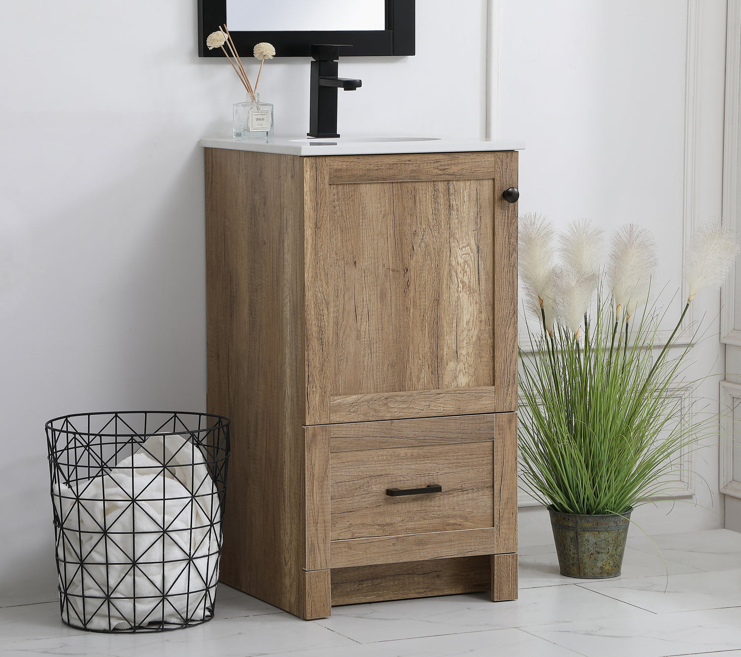 Elegant Lighting - VF2818NT - Single Bathroom Vanity - Soma - Natural Oak