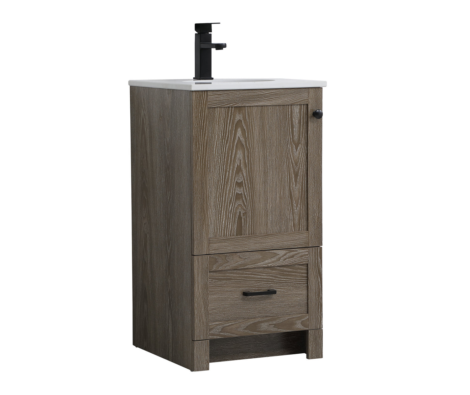 Elegant Lighting - VF2818WO - Single Bathroom Vanity - Soma - Weathered Oak