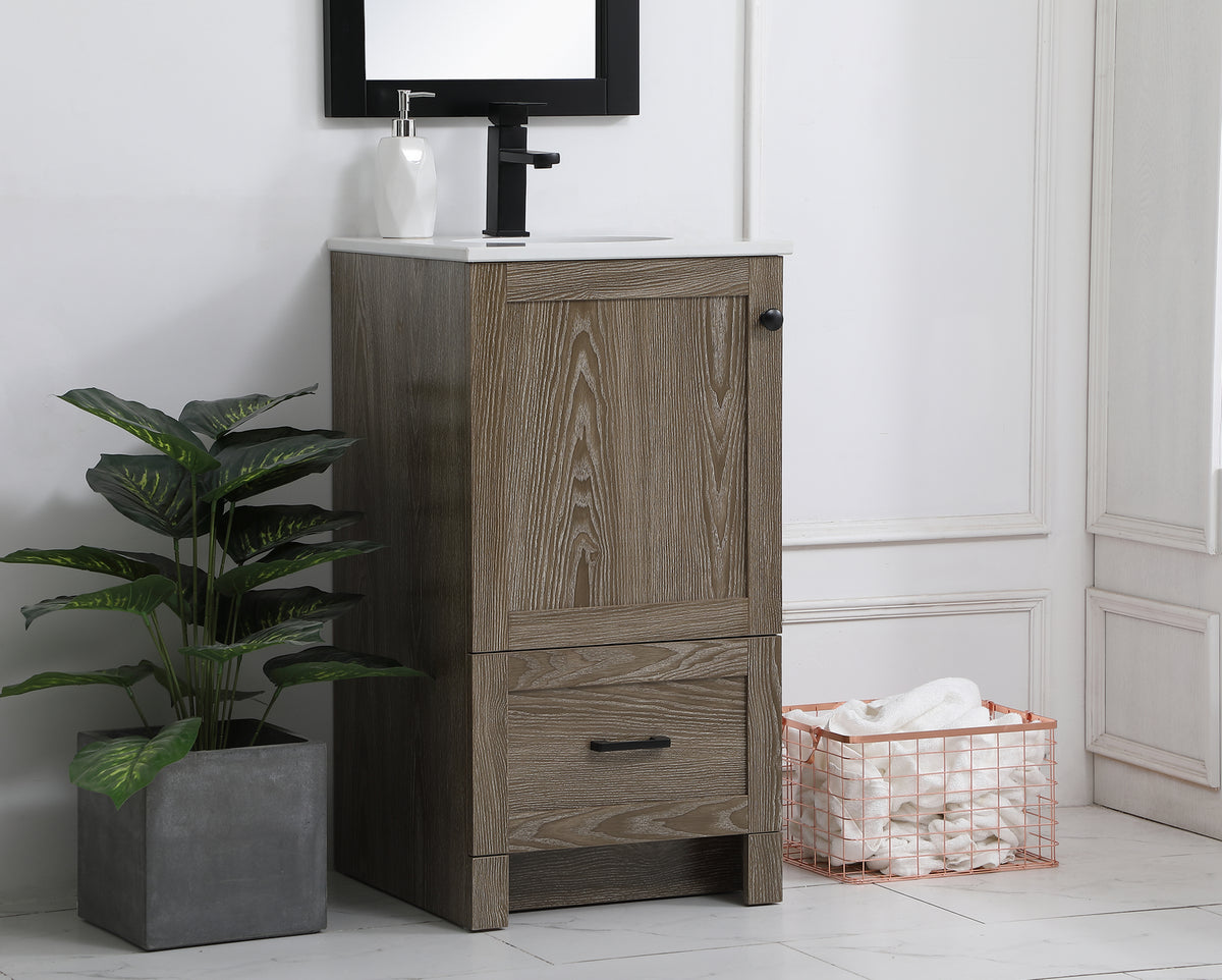 Elegant Lighting - VF2818WO - Single Bathroom Vanity - Soma - weathered oak
