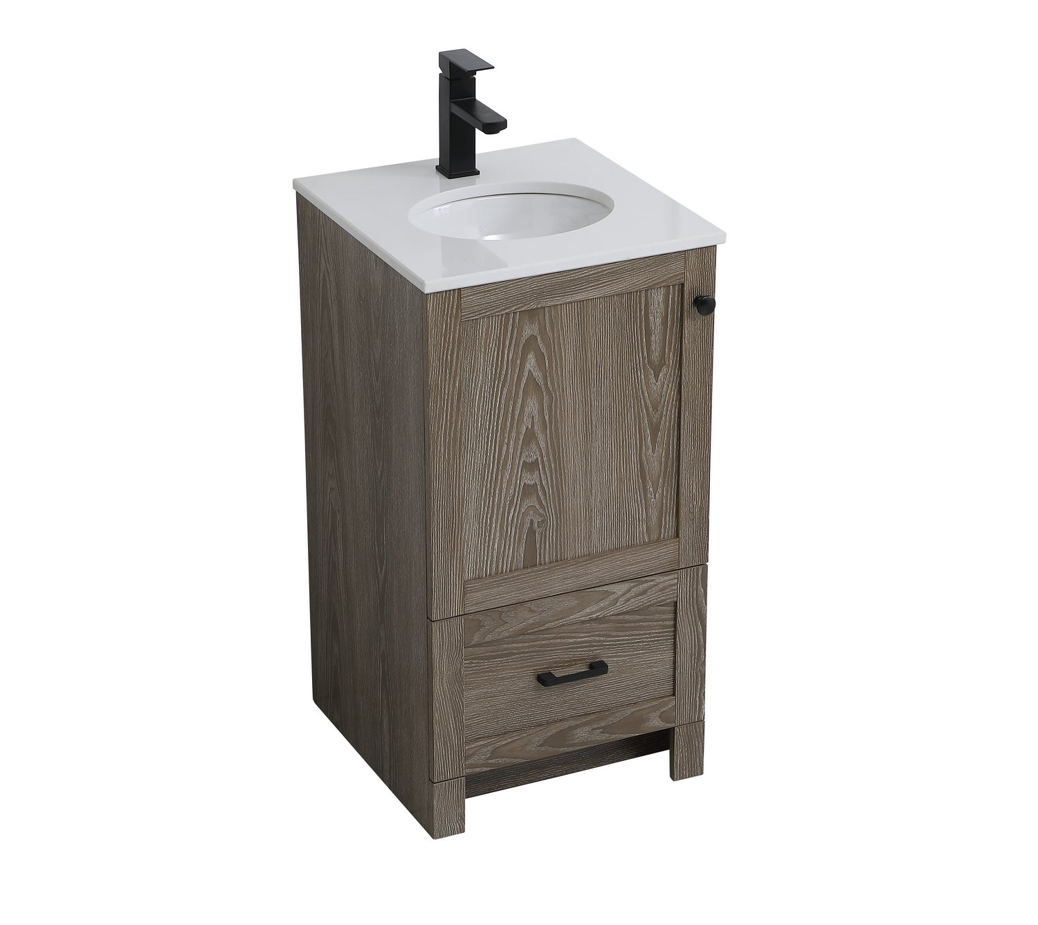 Elegant Lighting - VF2818WO - Single Bathroom Vanity - Soma - Weathered Oak