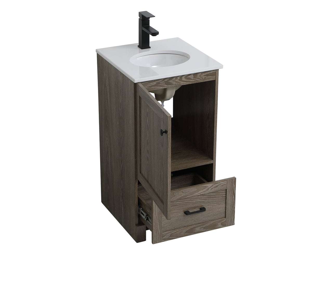 Elegant Lighting - VF2818WO - Single Bathroom Vanity - Soma - weathered oak