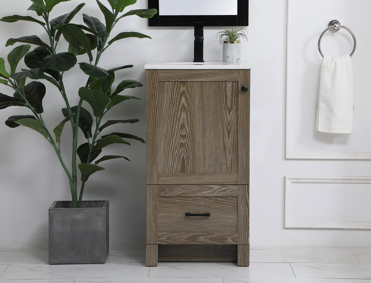 Elegant Lighting - VF2818WO - Single Bathroom Vanity - Soma - weathered oak