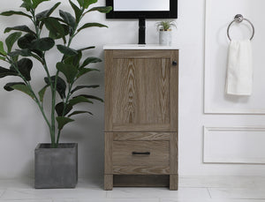 Elegant Lighting - VF2818WO - Single Bathroom Vanity - Soma - Weathered Oak