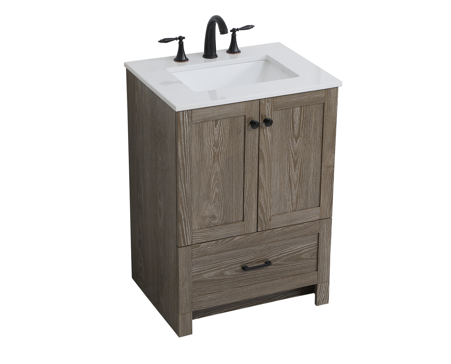 Elegant Lighting - VF2824WO - Single Bathroom Vanity - Soma - Weathered Oak