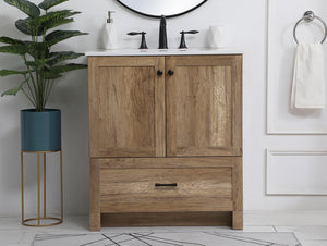 Elegant Lighting - VF2830NT - Single Bathroom Vanity - Soma - Natural Oak