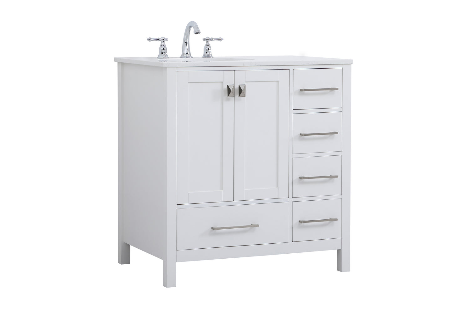 Elegant Lighting - VF18832WH - Single Bathroom Vanity - Irene - White