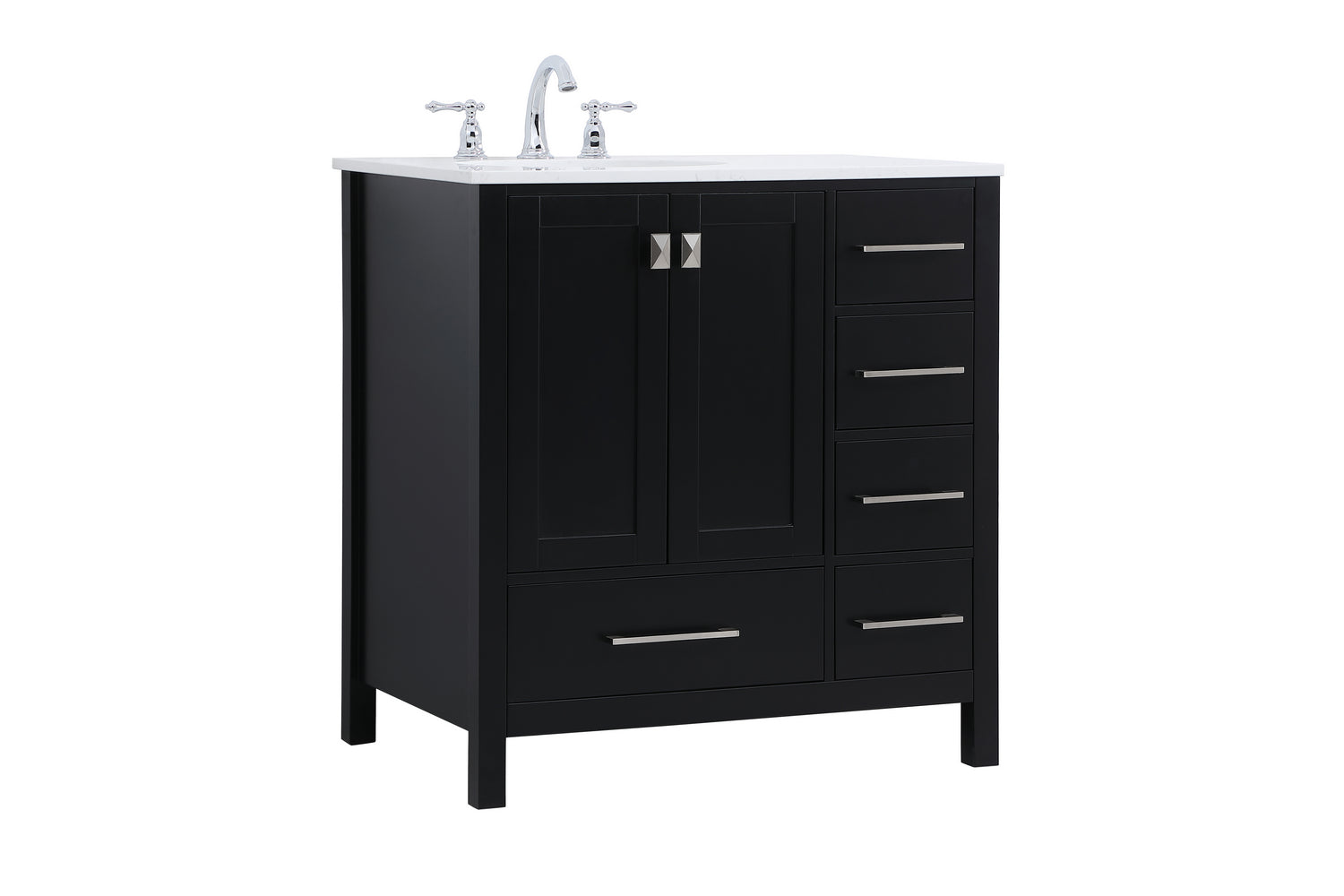 Elegant Lighting - VF18832BK - Single Bathroom Vanity - Irene - Black