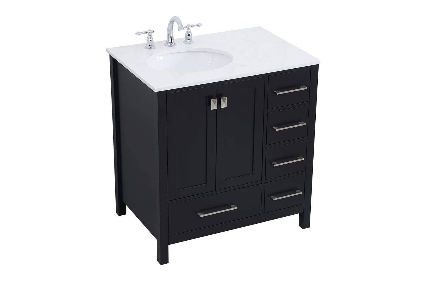 Elegant Lighting - VF18832BK - Single Bathroom Vanity - Irene - Black