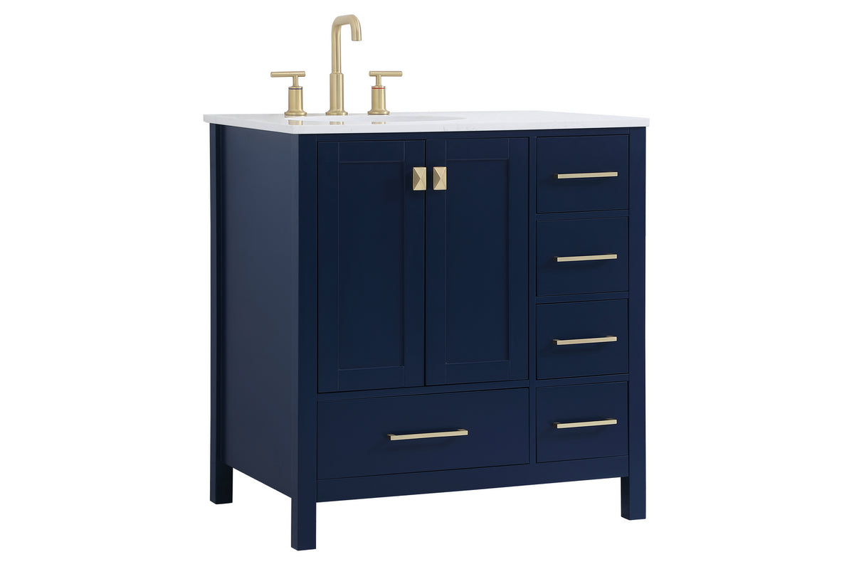 Elegant Lighting - VF18832BL - Single Bathroom Vanity - Irene - Blue