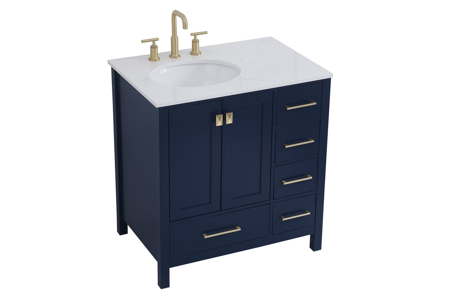 Elegant Lighting - VF18832BL - Single Bathroom Vanity - Irene - Blue