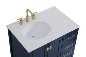 Elegant Lighting - VF18832BL - Single Bathroom Vanity - Irene - Blue