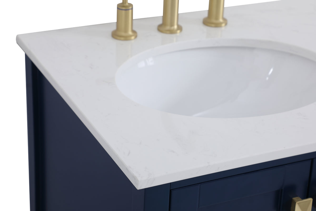 Elegant Lighting - VF18832BL - Single Bathroom Vanity - Irene - Blue