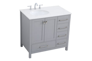 Elegant Lighting - VF18836GR - Single Bathroom Vanity - Irene - Gray