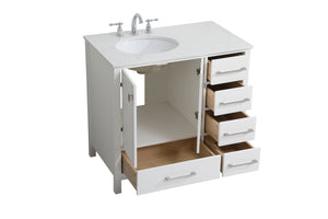 Elegant Lighting - VF18836WH - Single Bathroom Vanity - Irene - White