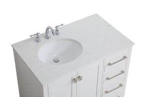 Elegant Lighting - VF18836WH - Single Bathroom Vanity - Irene - White