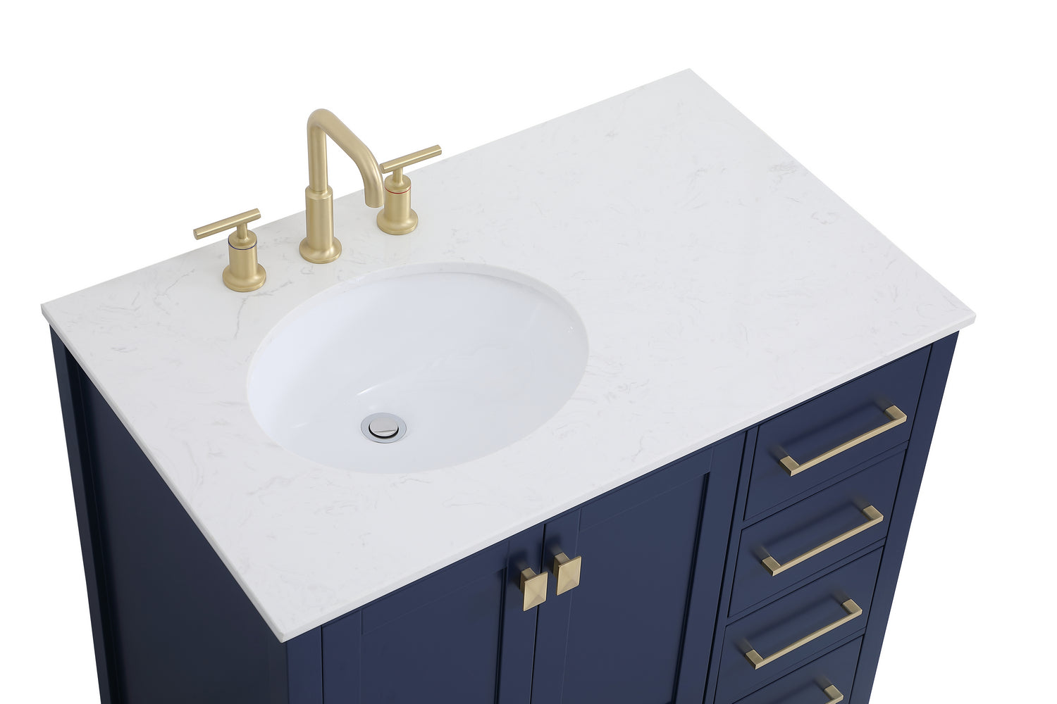 Elegant Lighting - VF18836BL - Single Bathroom Vanity - Irene - Blue