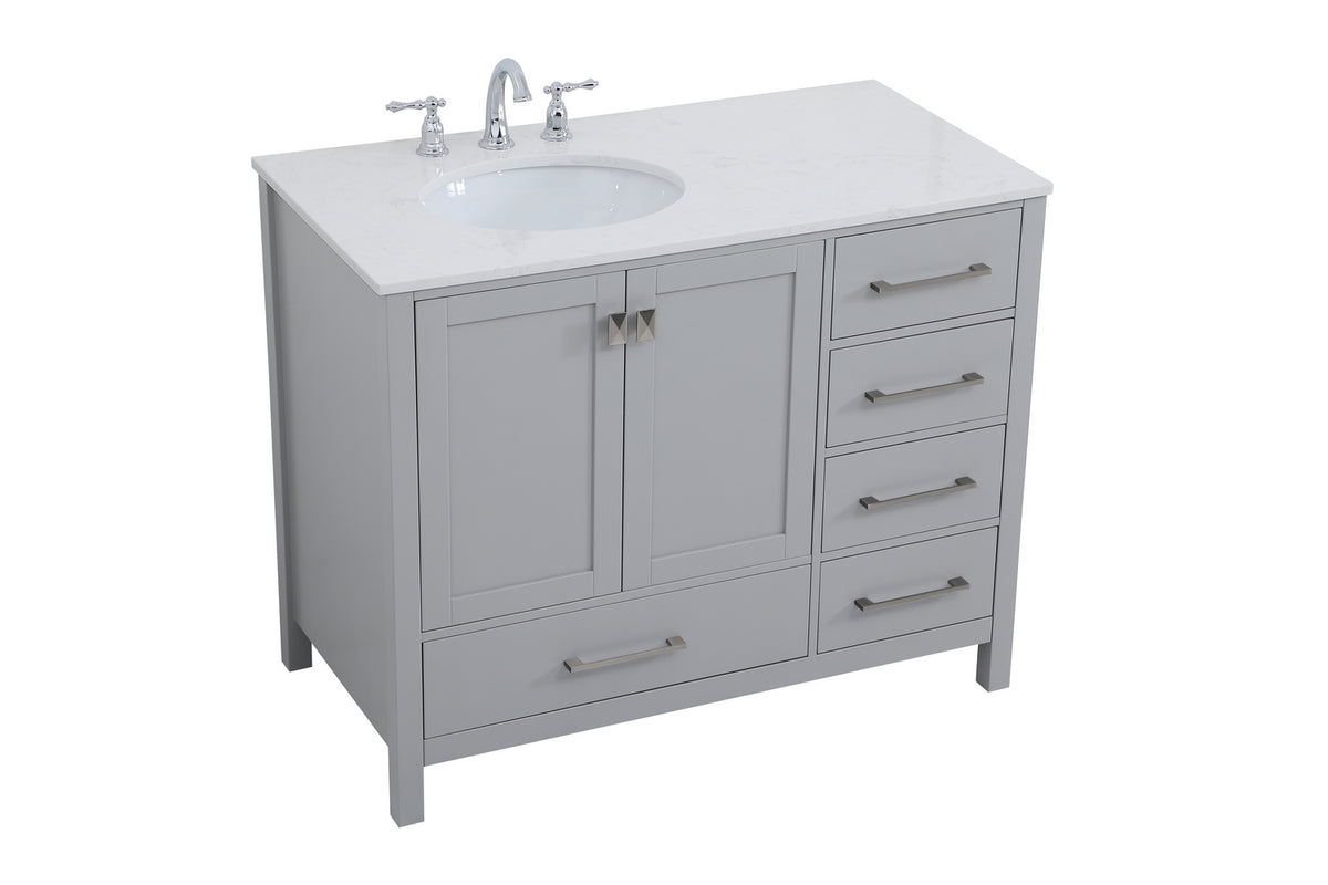 Elegant Lighting - VF18842GR - Single Bathroom Vanity - Irene - Gray