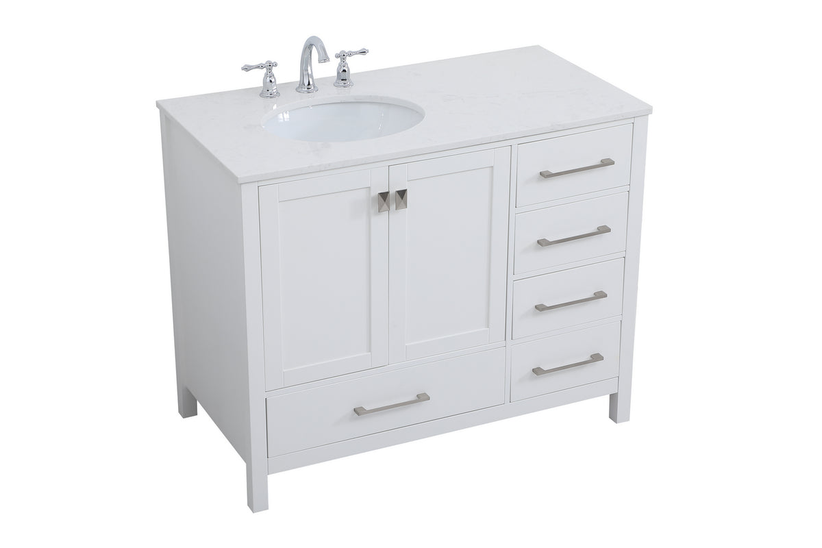 Elegant Lighting - VF18842WH - Single Bathroom Vanity - Irene - White