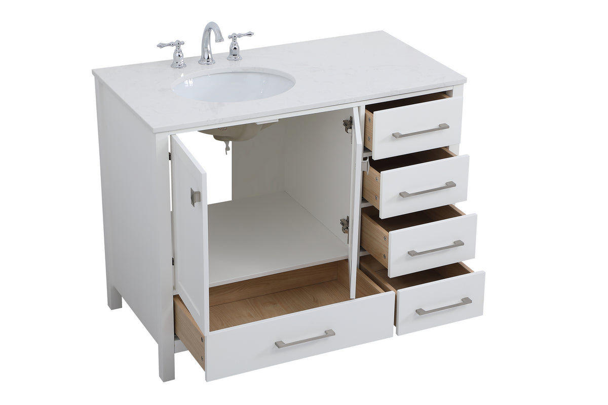 Elegant Lighting - VF18842WH - Single Bathroom Vanity - Irene - White