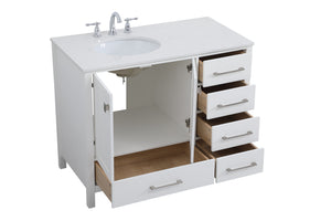 Elegant Lighting - VF18842WH - Single Bathroom Vanity - Irene - White